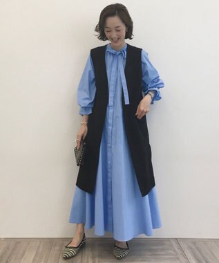 UNFILO 【撥水/撥油】ワンピース スカイブルー系