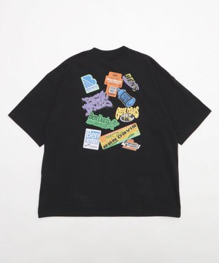 WEGO 【ユニセックス着用ITEM/SMLサイズ展開】別注BENDAVISクールタッチグラフィックT（SS） ブラック