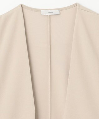 ANY 【洗濯機可】カットジョーゼットジレ サンドベージュ