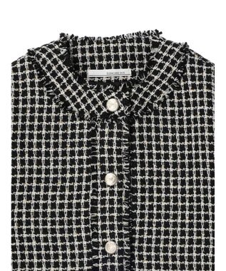 Green Parks ・ＥＬＥＮＣＡＲＥ　ＤＵＥ　ツィードノーカラージャケット Black