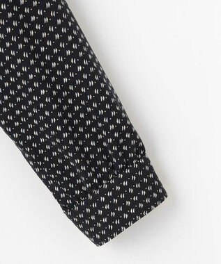 J.PRESS LADIES 【洗える】ポリエステルスエード変形ドットプリント ブラウス ネイビー系5