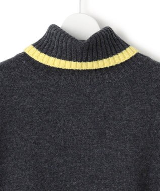 23区 S 【洗える】ウールカシミヤ コンビカラー オフタートル ニット ライトグレー系