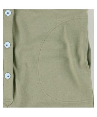 une nana cool 【綿100%】裏起毛オールインワンパジャマ オリーブ