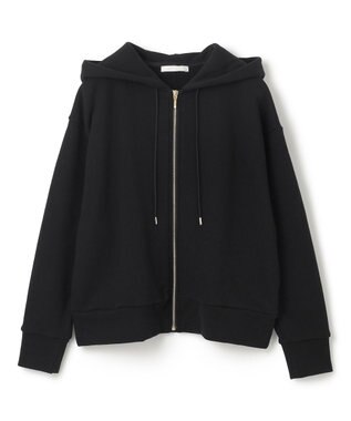 BEIGE， 【BEIGE,ecru/WEB限定・洗える】LOOP BACK / オーバサイズコットンパーカー Black