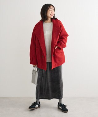 Green Parks ベロアナロースカート Charcoal Gray