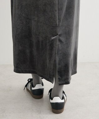 Green Parks ベロアナロースカート Charcoal Gray