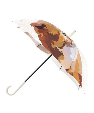 MOONBAT PAUL&JOE ACCESSOIRES(ポール＆ジョー アクセソワ) 長傘 ピクセルヌネット 一枚張り ベージュ