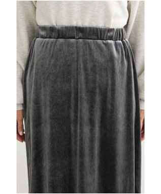 Green Parks ベロアナロースカート Charcoal Gray