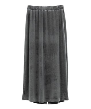 Green Parks ベロアナロースカート Charcoal Gray