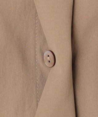 uncrave クールタッチカラータイプライター ペプラムブラウス キャメルベージュ