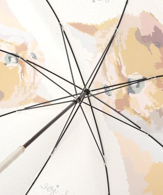 MOONBAT PAUL&JOE ACCESSOIRES(ポール＆ジョー アクセソワ) 長傘 ピクセルヌネット 一枚張り ベージュ