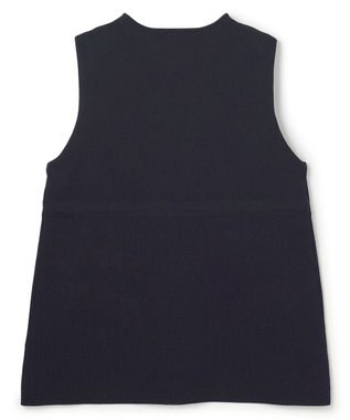 UNFILO 【セレモニー】BEAUTY FORM KNIT ZIPジレ ネイビー