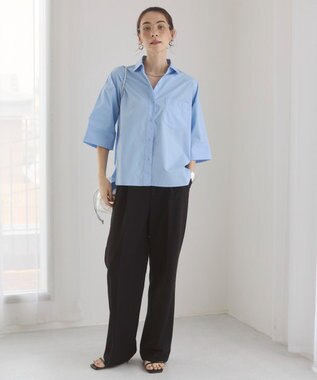 WEGO 【ANGIE VINTAGE】ハーフスリーブシャツ サックス