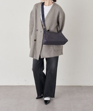 russet ナイロンジャガード2WAYショルダーバッグ(SF-274) Purple/BR