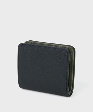 Paul Smith ブライトストライププラー 2つ折り財布 ネイビー