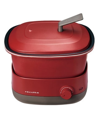 YAMATO テーブル＆キッチン 【レコルト】ポットデュオキャレ  レッド  RPD-4(R)