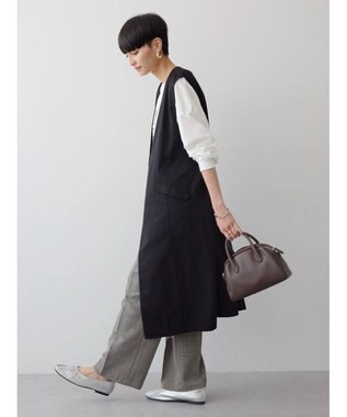 AMERICAN HOLIC ロングＶネックジレ Black