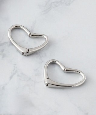 23区 【CLASSY.6月号掲載/WEB限定】2WAY ハート イヤリング シルバー系