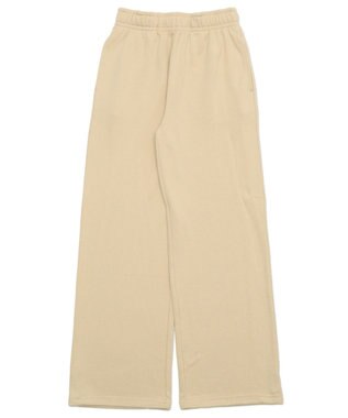 WEGO 【SCHOOLITEM/ウエストゴム】イージーストレートスウェットパンツ ベージュ