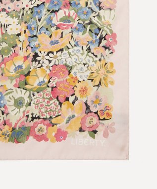 LIBERTY. ウォーターカラー ソープ シルクスカーフ 45 ピンク