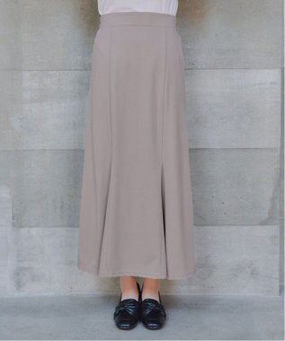 Tiaclasse 【洗える】カットツイルマーメイドスカート グレージュ