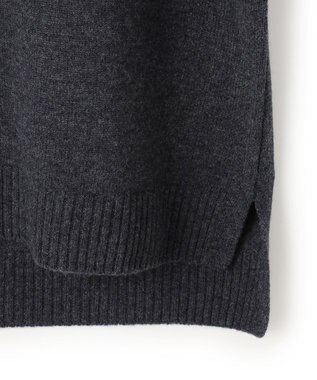 23区 S 【洗える】ウールカシミヤ コンビカラー オフタートル ニット ライトグレー系