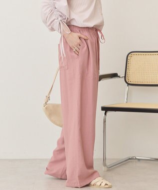 AMERICAN HOLIC 【マルチ機能】ベイカーリラックスパンツ Pink