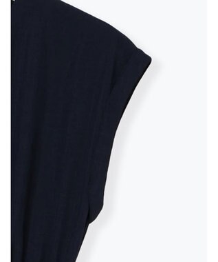 Te chichi リネンライクウエストマークワンピース ネイビー