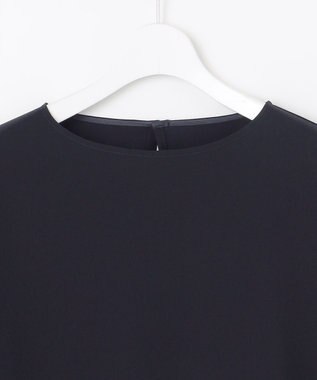 23区 【吸水速乾/UVカット/接触冷感】ストレッチジョーゼット ドルマン カットソー ネイビー系