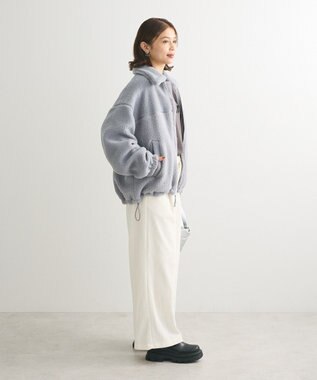 Green Parks コーデュロイワイドパンツ Off White