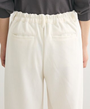 Green Parks コーデュロイワイドパンツ Off White