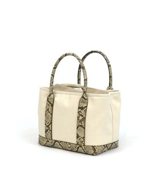 UNBILLION cachecache ショルダー付きパーテーションキャンバストート パイソン