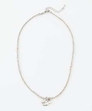 組曲 メタルコインチャームネックレス シルバー系