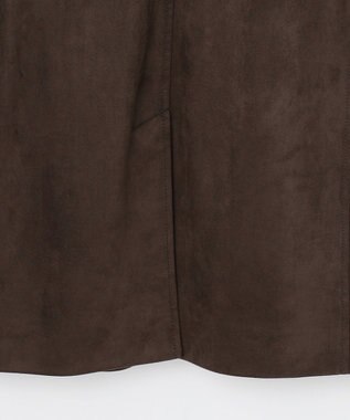 JOSEPH ABBOUD 【キングサイズ・家で洗える/ストレッチ/スウェードタッチ】ウォッシャブルスウェードジャケット ダークブラウン系