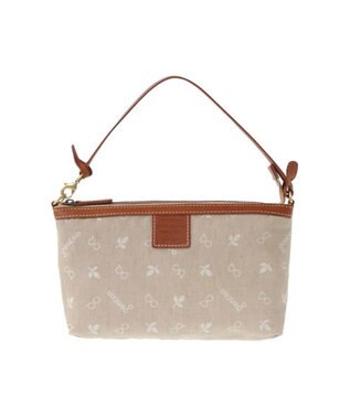 genten クロスパンチングインナースペース 2WAYポーチ チャ