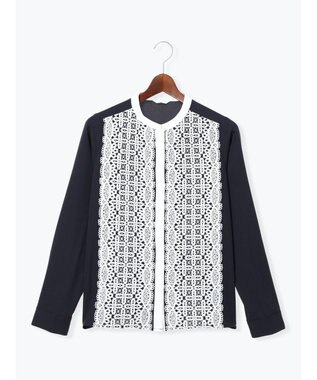 Te chichi 【WEB限定カラーあり】フロントレースブラウス オフホワイト