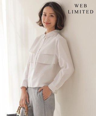 J.PRESS LADIES S 【WEB限定カラーあり】COTTON TEX シャツ ブラウス