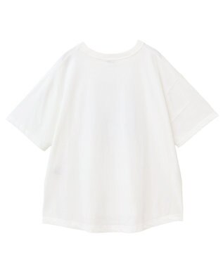 earth music&ecology 【接触冷感】アソートプリントレギュラースリットＴｅｅ Off White