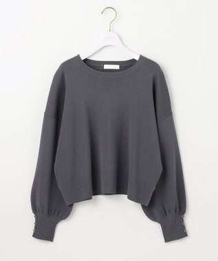 ANY SIS L 【花粉対策】ドルマン ニット スレート
