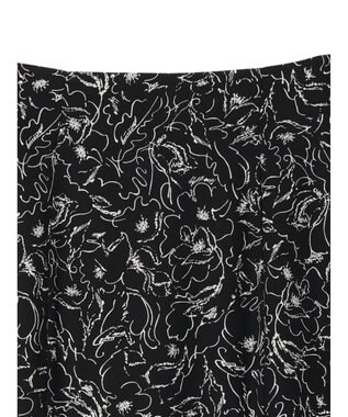 earth music&ecology 切替フラワースカート Black