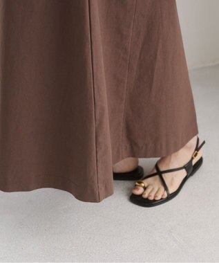 WEGO 【ANGIE VINTAGE】バックオープンノースリーブワンピース ダークブラウン