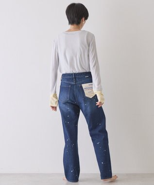 AMERICAN HOLIC ルーズストレートペイントデニム Indigo