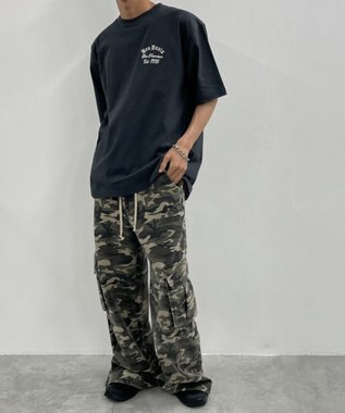 WEGO LOWRDE　EMB　TEE ブラック中濃色