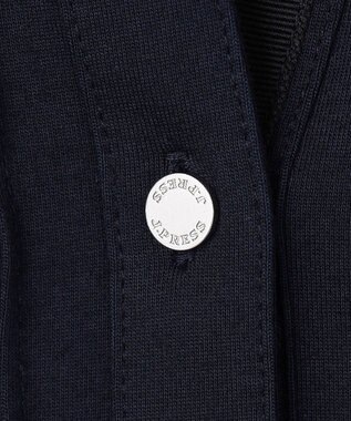 J.PRESS LADIES ドライコットン ポロ カットソー ネイビー系
