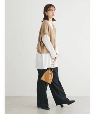 Green Parks ・ＳＵＧＡＲ　ＳＰＯＯＮ　ショートニットベスト Beige