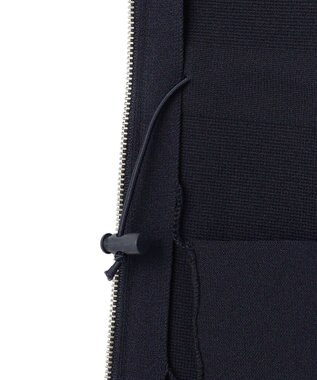 UNFILO 【セレモニー】BEAUTY FORM KNIT ZIPジレ ネイビー