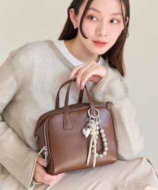 Phoebe ボリュームボールストラップチャーム　メタル シルバー