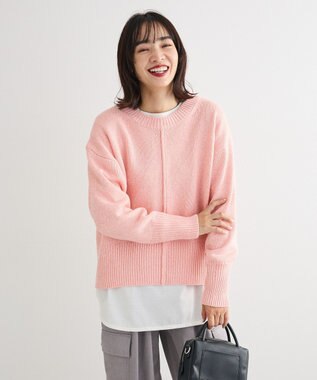 Green Parks こなれ主役ニットプルオーバー Pink