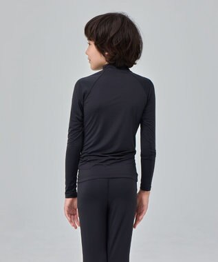 BEAMS SCHOOL 長袖ハイネックスポーツインナー ブラック