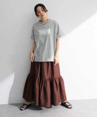 Green Parks ・ＥＬＥＮＣＡＲＥ　ＤＵＥ　箔プリントＴＥＥ Gray Mixture